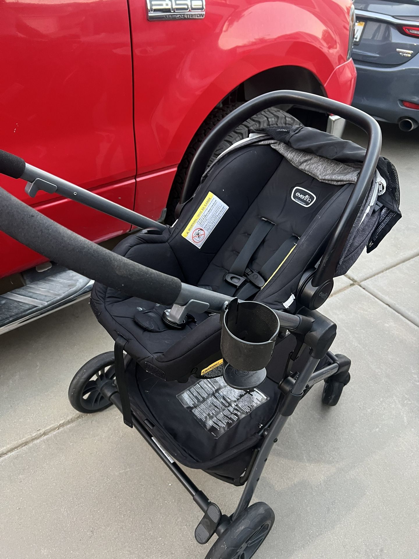 evenflo stroller with car seat