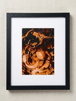 Pokemon Charizard 3D Shadow Box Framed Art 8x10 Layered Gaming Wall Desk Decor