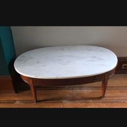 Mid 20th Century Federal Style Marble Coffee Table