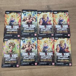 For Sale:
Brand New Sealed Dragonball Trading Card Game TCG Fusion World Saiyan's Pride FB08