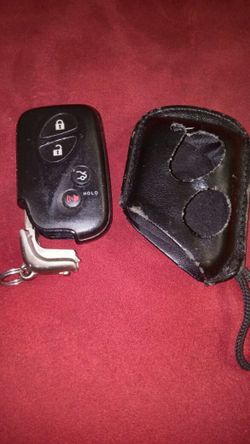 Lexus key with leather cover