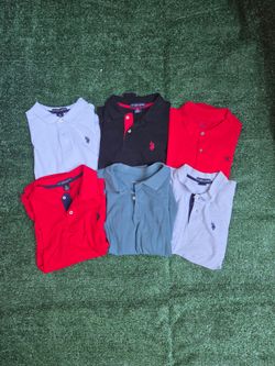 Boys Polo Shirt Lot Large 14/16