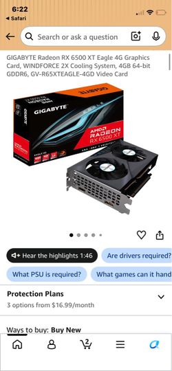 AMD Radeon RX 6500 XT Graphics card