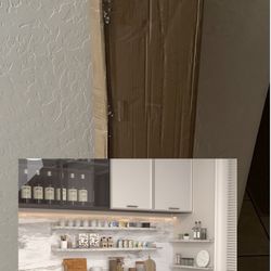 Distressed White Wood Floating Shelves 47 Inches BRAND NEW! 