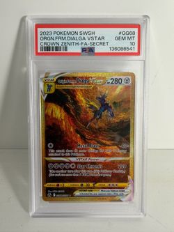 Dialga VSTAR #GG68 PSA 10 from Pokemon Crown Zenith