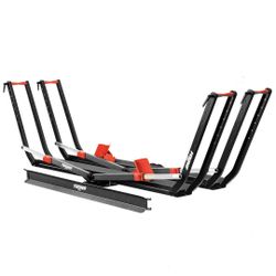 200lbs Capacity Tire-Clamp E-bike Rack with Ramp 