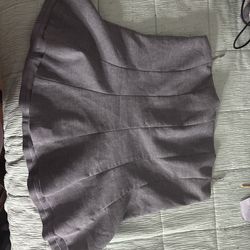 Zara Grey Structured Skirt Size XL