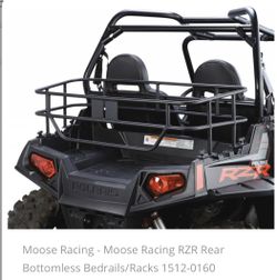 Moose Racing RZR Rear Bottomless Bedrails/Racks