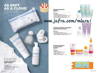 JAFRA TENDER MOMENTS PRODUCTOS PARA BEBES HIPOALERGENICOS SIN ALCOHOL.RENTON