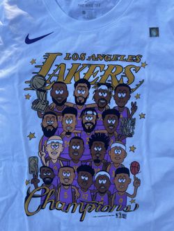 Nike LA Lakers 2020 Champion t-shirt Lebron NWT