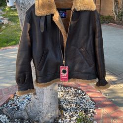Schott Classic B-3  Sheepskin Leather Bomber Jacket 
