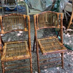 2 Bamboo Chairs 75 Each 