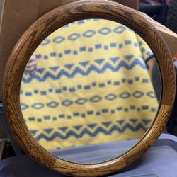 Vintage Oak Mirror 