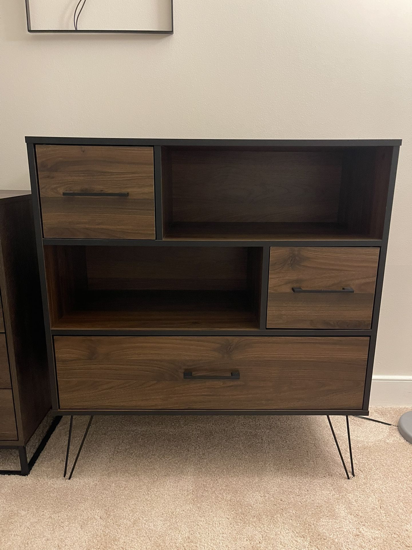 Dresser (wood and metal)