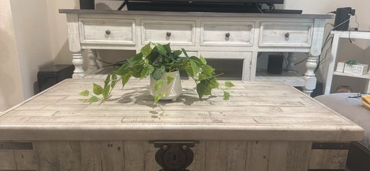 Large tv stand & large storage coffee table