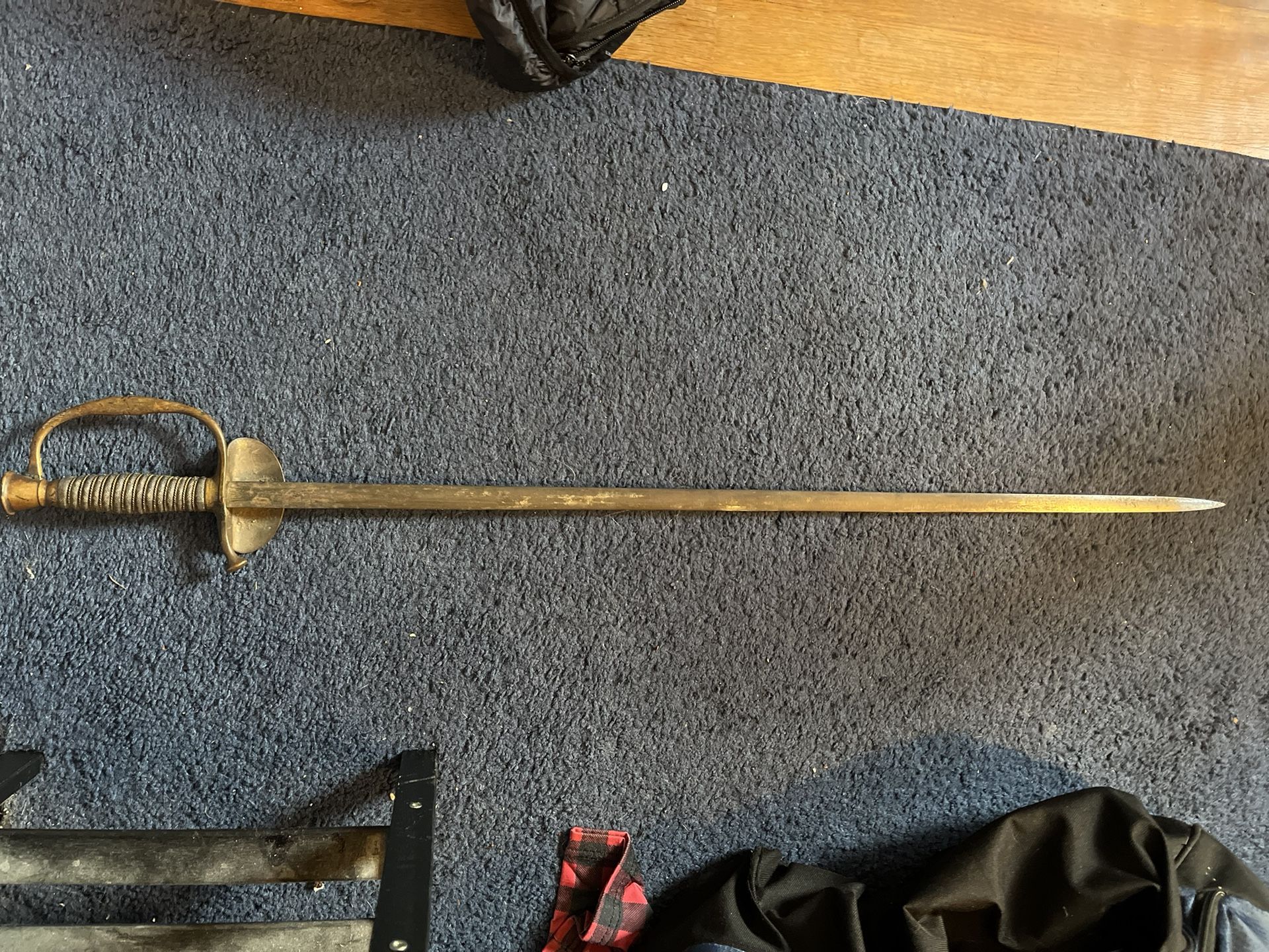 A Piece Of History. Old Civil War Sword And Sheath