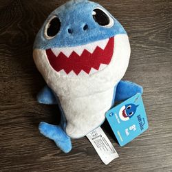 Pink Fong Baby Shark "Daddy Shark" Plush 8" blue toy plush new
