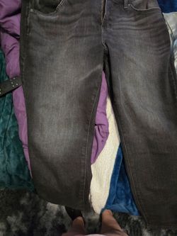 Faded black jeans