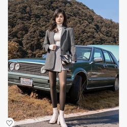 NEW Women’s Fleece Translucent Tights Size L/XL