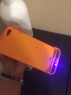iPhone five charging case