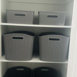 Brightroom™ Decorative Storage Baskets Gray