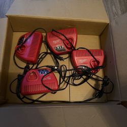 M12 Mikwaukee Chargers/Cargadores