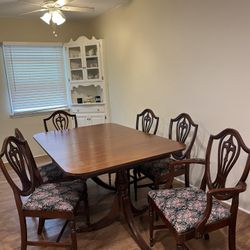1920’s Antique Table And Hutch