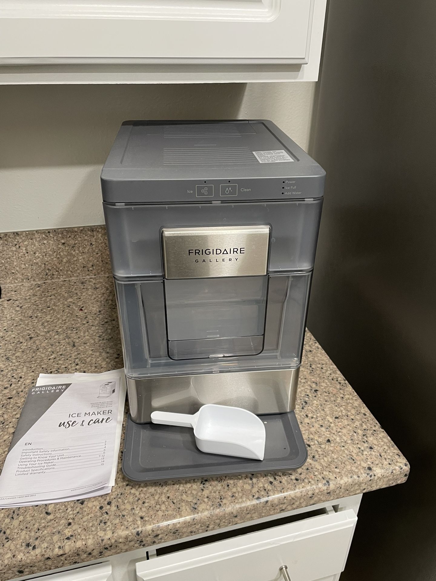 Frigidaire Nugget Ice Maker - Black: Countertop Ice Machine, 44 lbs Daily Production, 3 lbs Storage, Includes Scoop