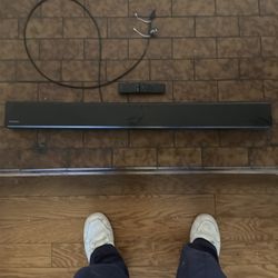 Samsung 2.1 TV sounds bar and Wooder speaker Model #: PS-WT55D