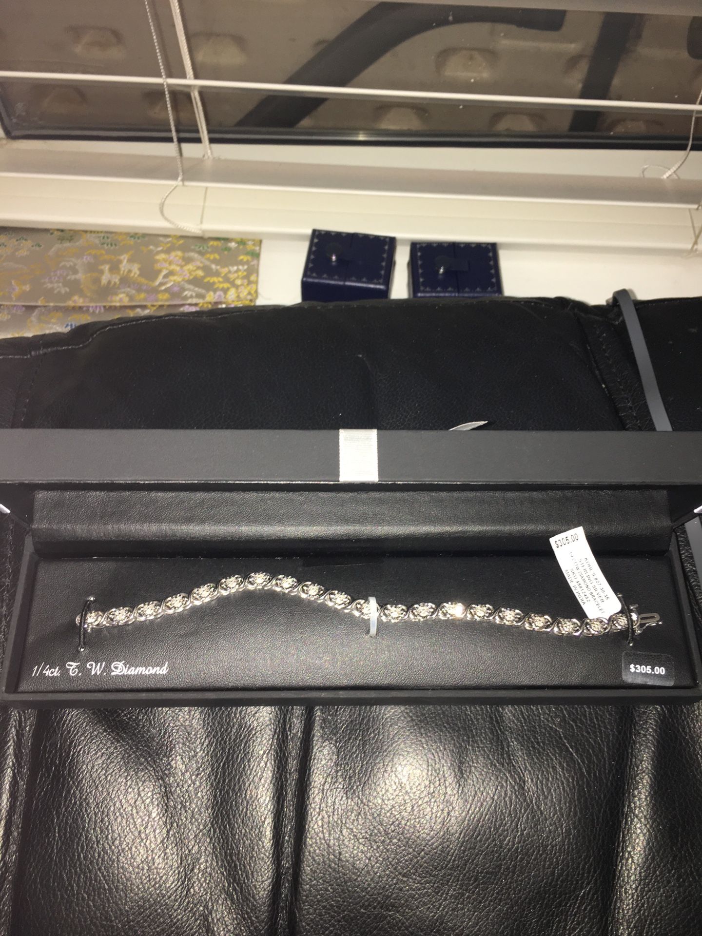 Sterling silver tennis bracelet 1/4 carat real diamond 70$ today only deal Last one