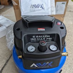 AAVIX 6 GALLON PANCAKE AIR COMPRESSOR NEW!!!