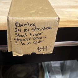 RAINLEX 24 in. Stainless Steel Linear Shower Drain with Tile-in Cover in Matte Black