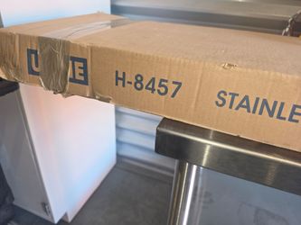 Uline H-8457 Stainless Steel Worktable Overshelf