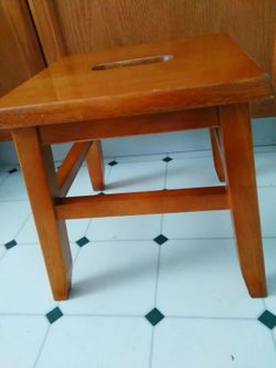 Wood Foot Stool