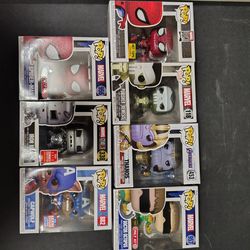 Spider man and marvel funko pops