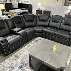 Power Reclining Sectional 💥