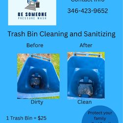 Trash Bin Cleaning And Sanitizing