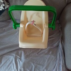 Cabbage Patch Doll Carrier, Car Seat With Belt And Handle 