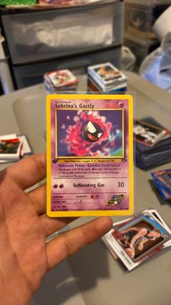 Sabrina’s Gastly #097 Gym Challenge 1st Edition NM Pokémon Card