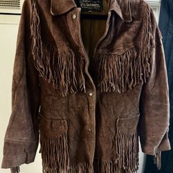 Vintage Suede Leather Cowboy Jacket