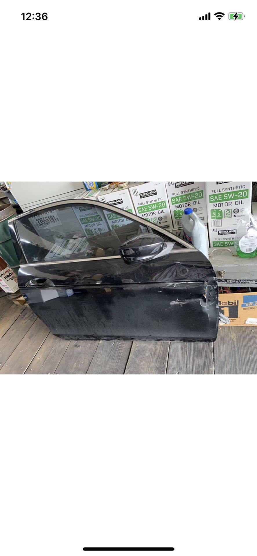 2008-2012 Honda Accord 2 door coupe right passenger side assembly black DENTED!!