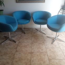 FOUR SWIVEL CHAIRS $145.00   ALL