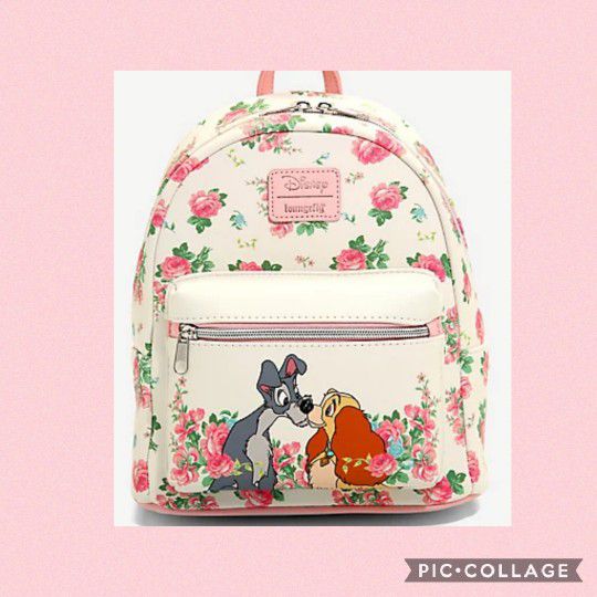 DISNEY LOUNGEFLY LADY AND THE TRAMP MINI BACKPACK 