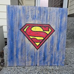Handpainted Superman Sign