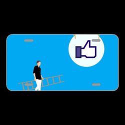 License Plate Novelty Car Front Social Media Likes Engagement Reach