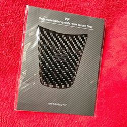 Steering Wheel Carbon Fiber Sticker For Tesla {226}.[Parma]