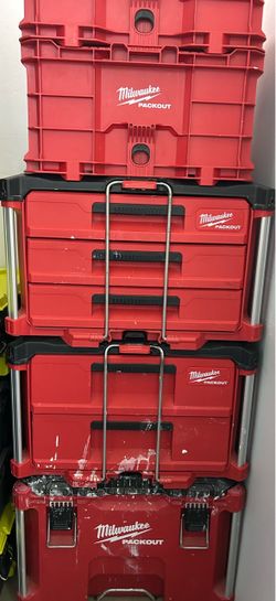 Milwaukee PACKOUT 5-Piece Storage Set with Rolling Tool Box