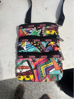 Multi color crossbody zip bab
