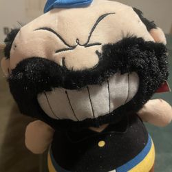 Popeye the Sailorman Classics Plush KellyToy 2018 BLUTO BRUTUS Flat Bottom