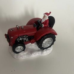 Vintage Santa Tractor